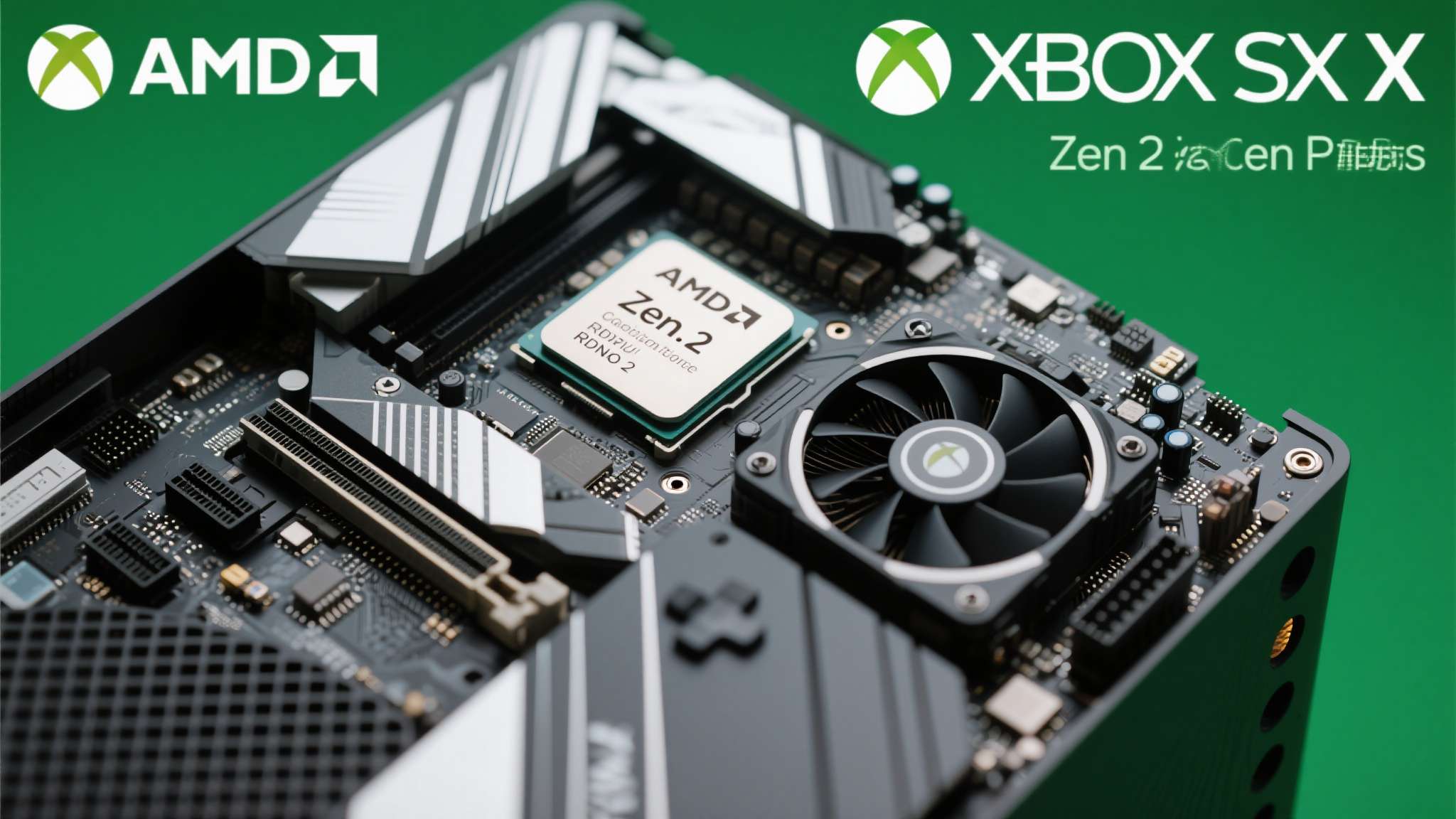 Xbox&nbsp;Series&nbsp;X本身搭载了AMD定制Zen&nbsp;2架构CPU与RDNA&nbsp;2